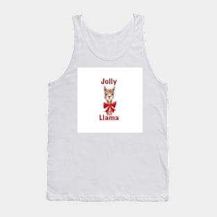 Jolly Llama Christmas Tee shirt Tank Top